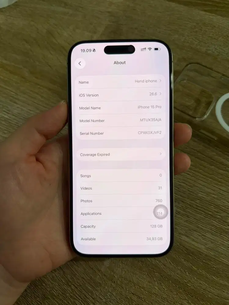 iPhone 15 pro 128gb Resmi