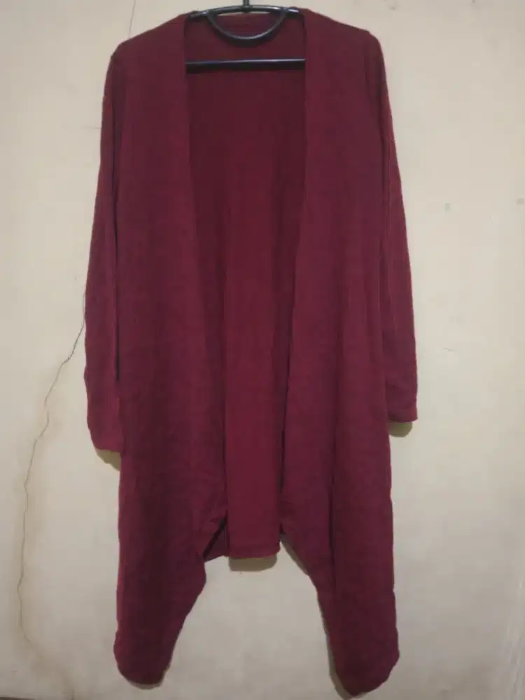 PRELOVED CARDIGAN WANITA BAHAN KAOS TANGAN PANJANG
