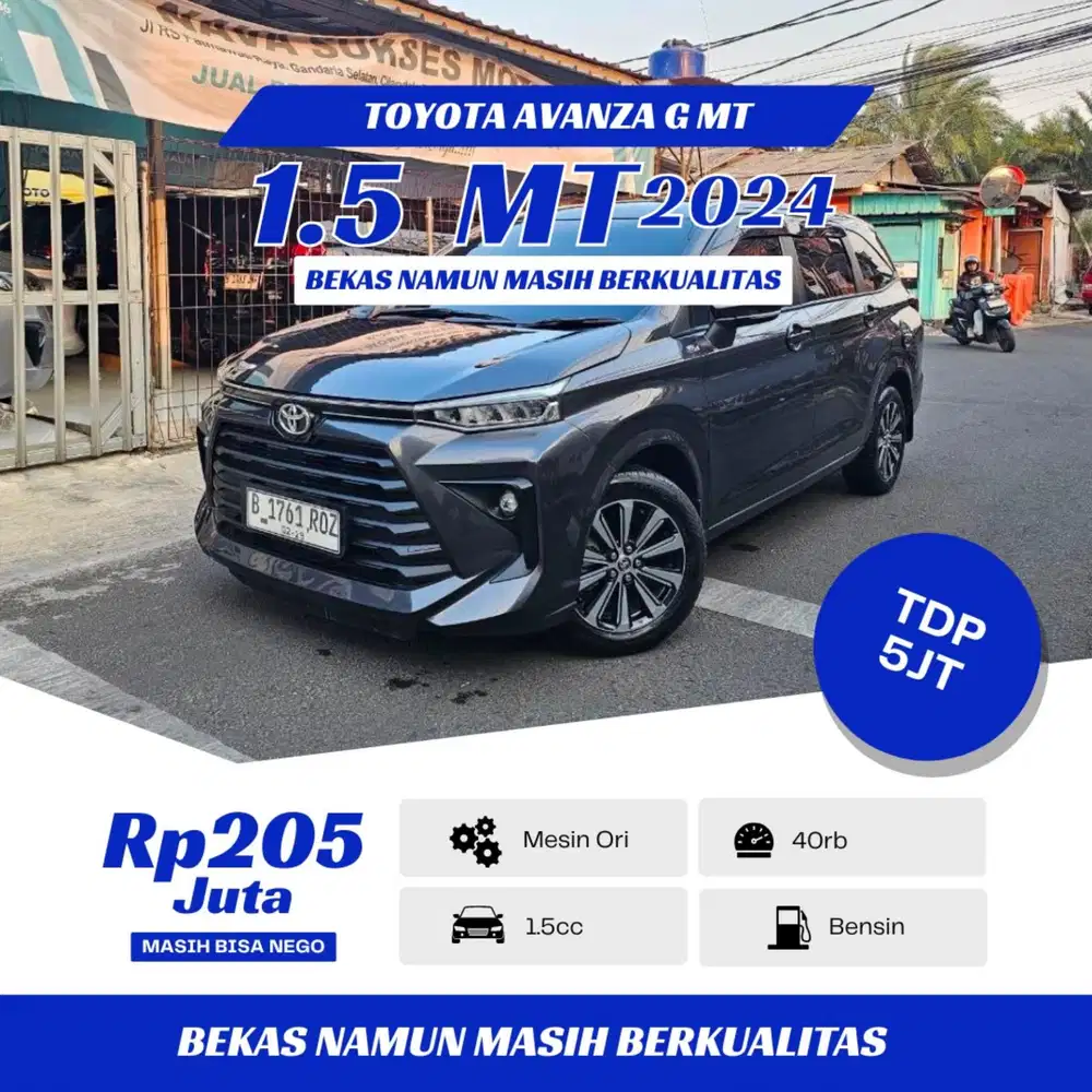 TDP 5 JT * AVANZA G MT 2024 *