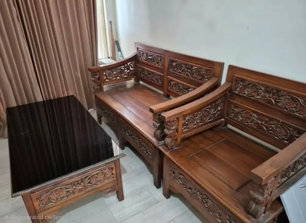 Kursi dan Meja Kayu Jati
