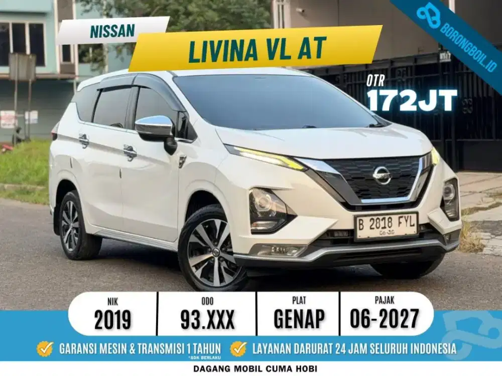 Nissan Livina VL 1.5 AT 2019 White Pearl