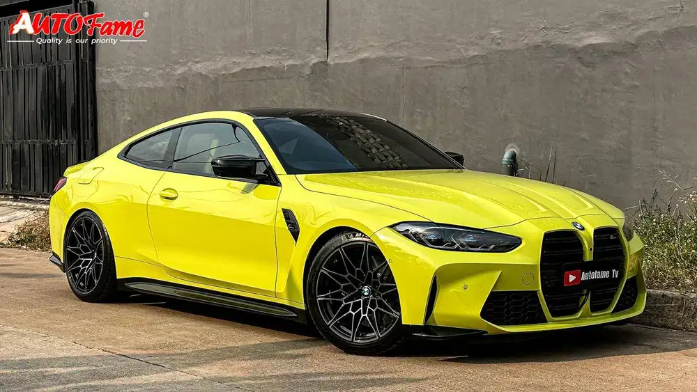 BMW M4C Competition Coupe NIK 2022 Sao Paulo Yellow On Marina Blue Ful