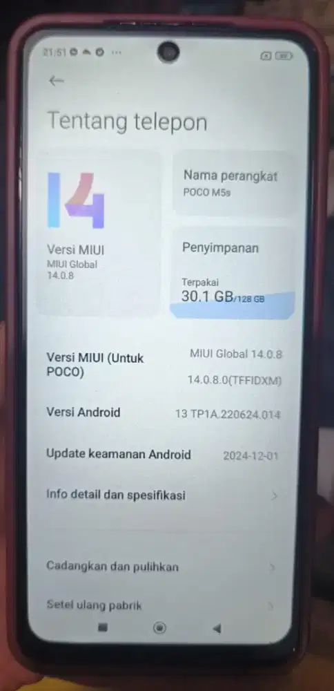 Poco M5s Ram 6/128