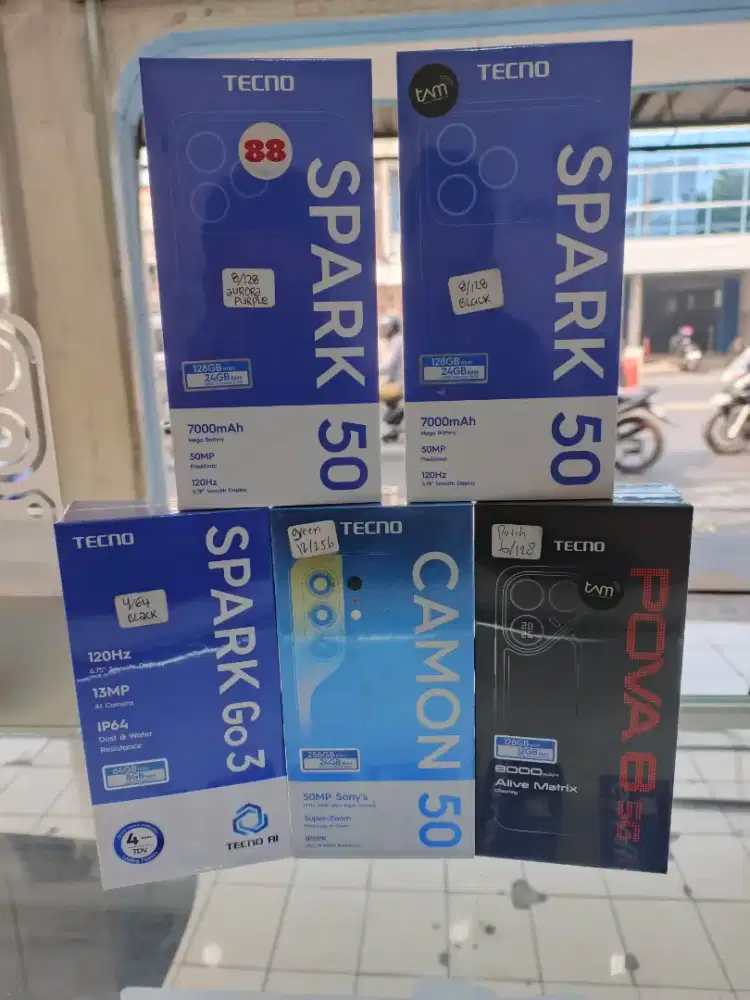 Promo murah Tecno Saprak & Camon segelbox resmi