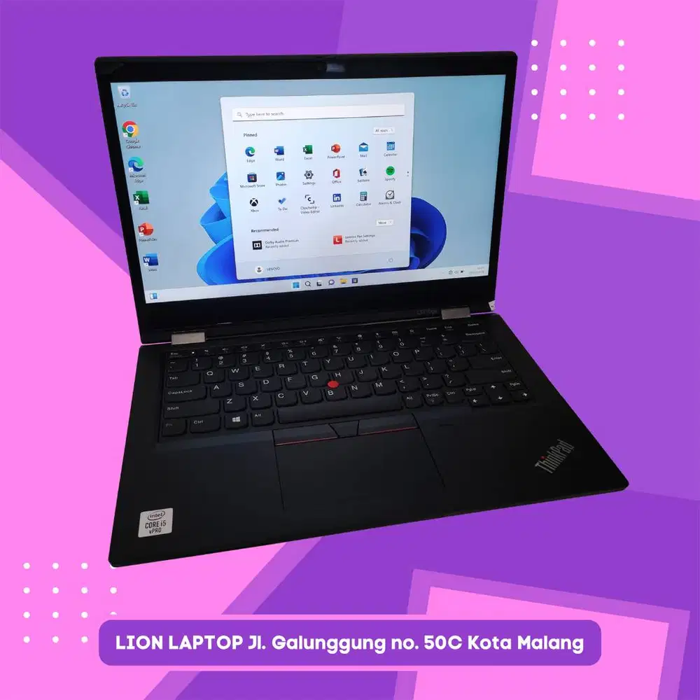 RAM 16GB Core i5 Gen10 Flip 360° SSD 256GB Lenovo Thinkpad YOGA L13 [0
