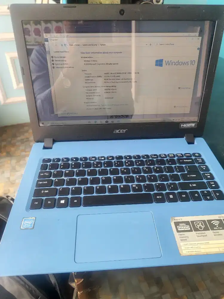 Laptop acer aspire 3 - a314 RAM 12 SSD 128