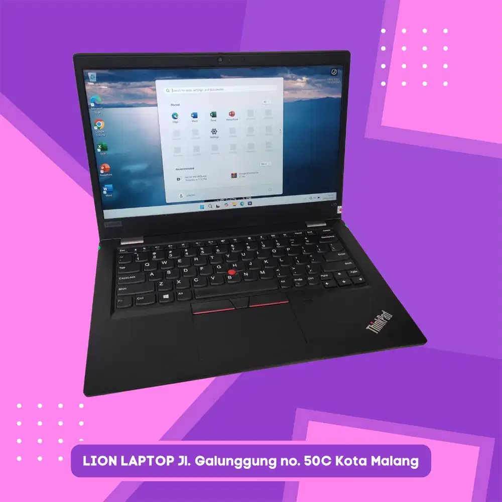 i5 Gen 10 Slim RAM 8GB SSD 256GB Lenovo Thinkpad L13 [02|08]