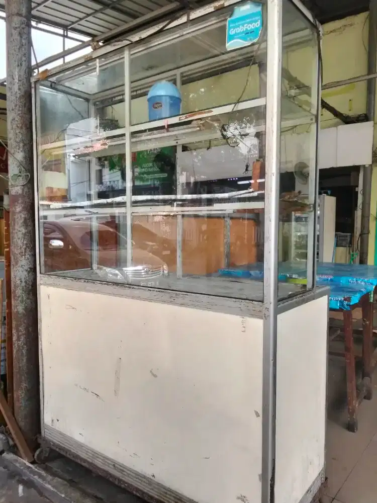 Jual cepat estalase buat jualan makanan