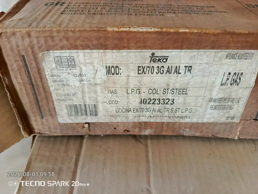 kompor  TEKA  ex70 eg