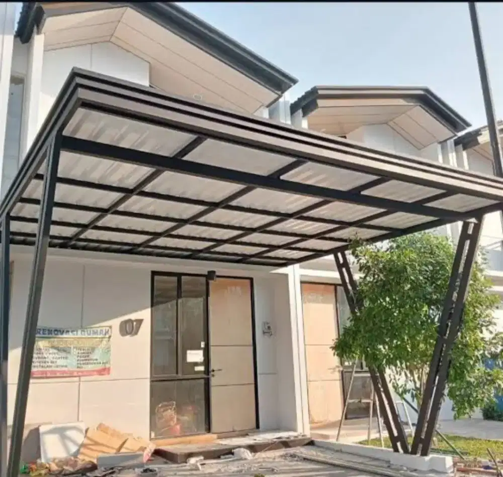 KANOPI CANOPY, TRALIS, RAILING, TANGGA, PAGAR, ATAP BAJA, KITCHEN SET
