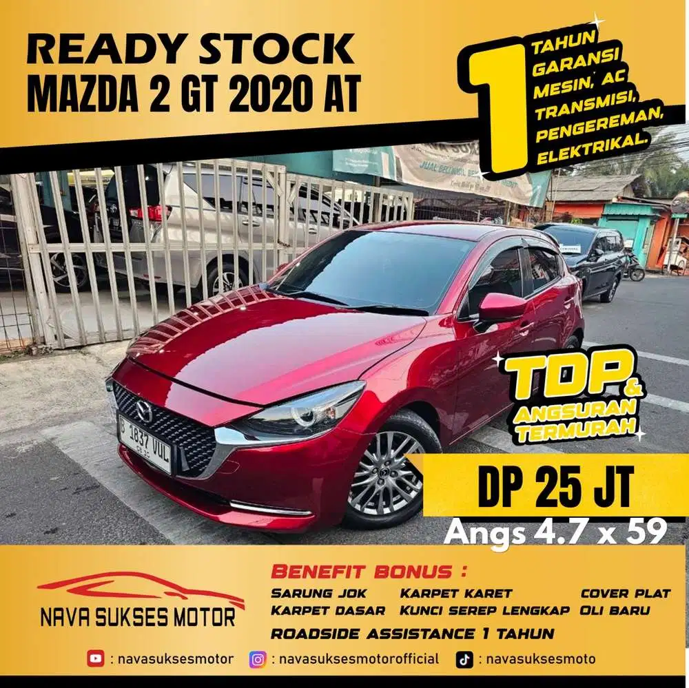TERMURAH MAZDA 2 GT Skyaktive 2020 AT
