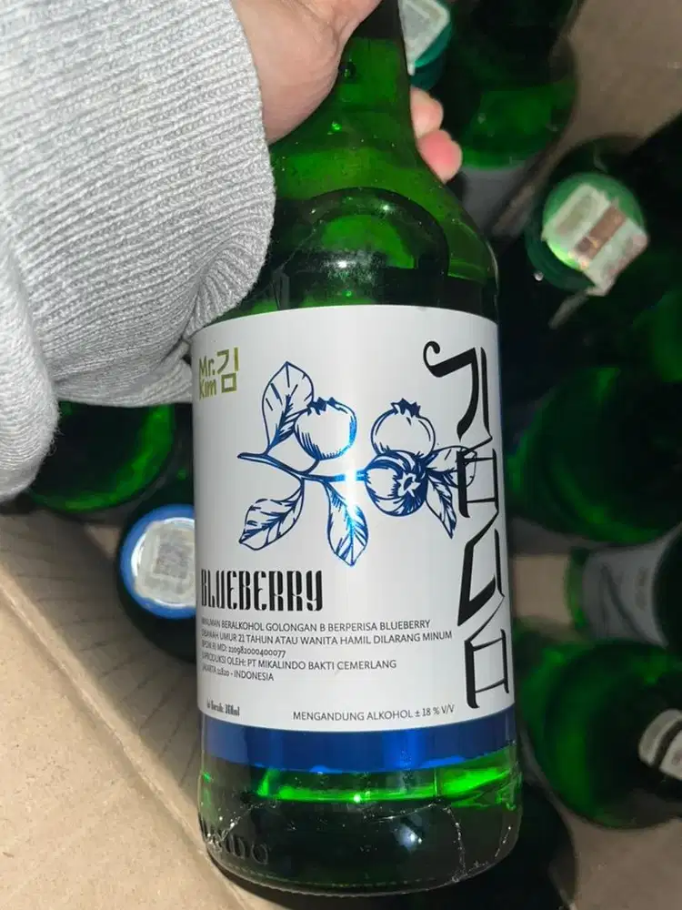 BOTOL SOJU MR.KIM BLUEBERRY SEGEL