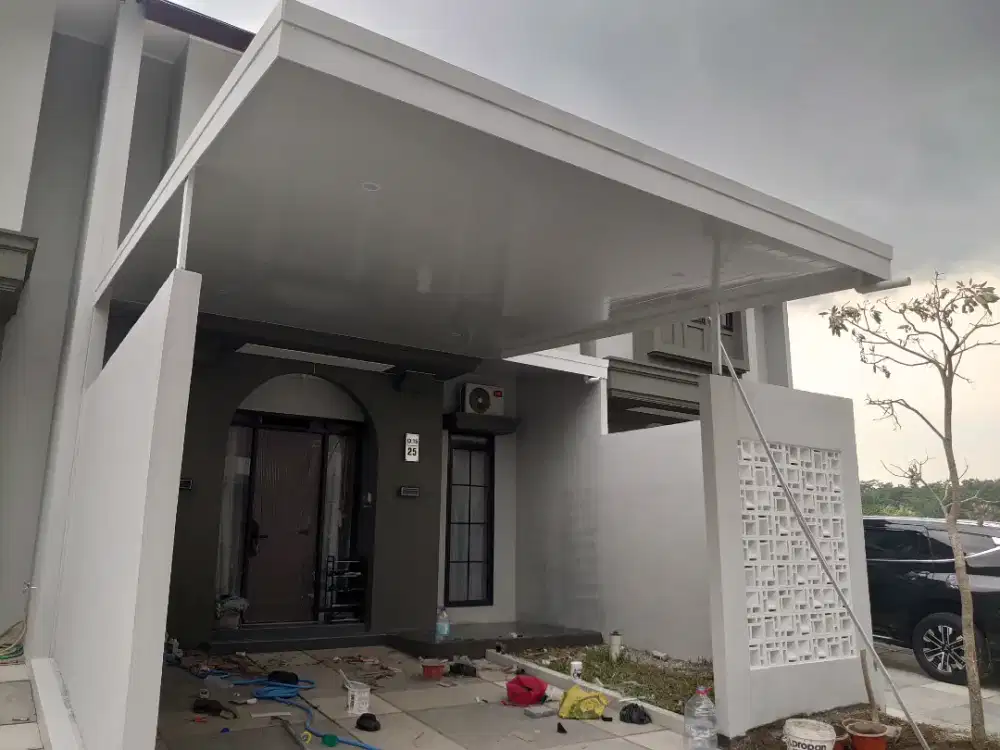 Kanopi baja ringan plus plafon pvc murah