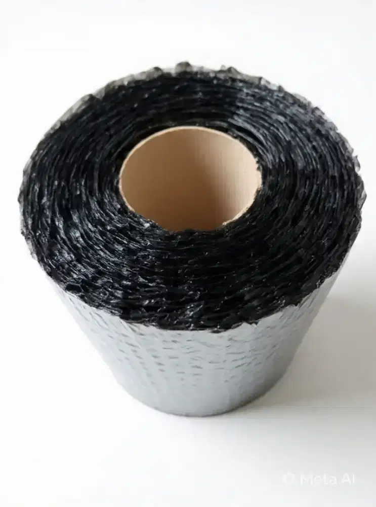Buble Wrap Hitam 2,7kg Roll Tebal Medium T120cm x P50m