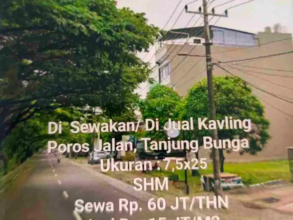 Dijual/Disewakan KavlingJl. Metropolitan Tanjung Bunga Makassar (poros jalan )