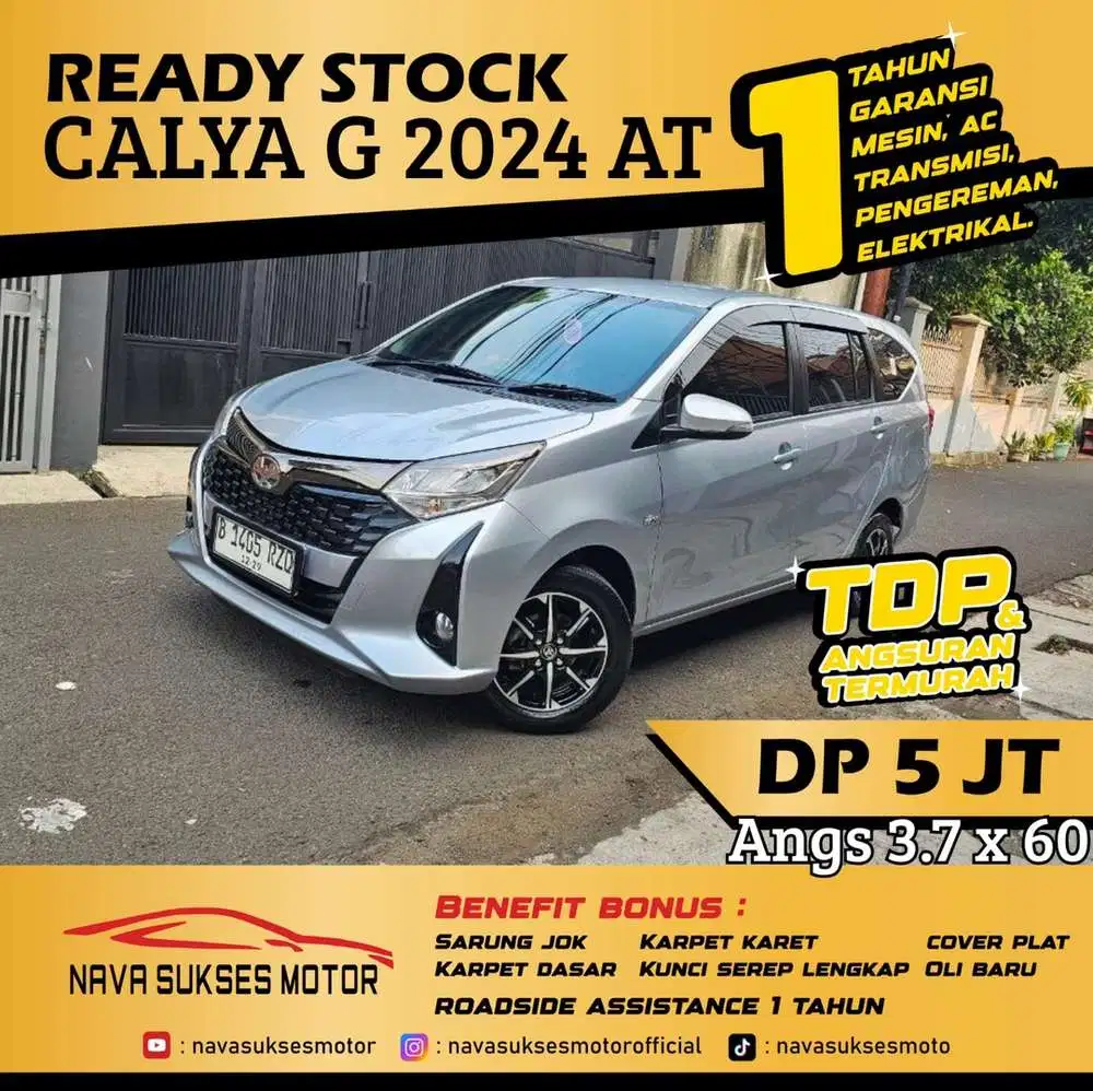 TDP 5jt TERMURAH Toyota Calya 2024 AT
