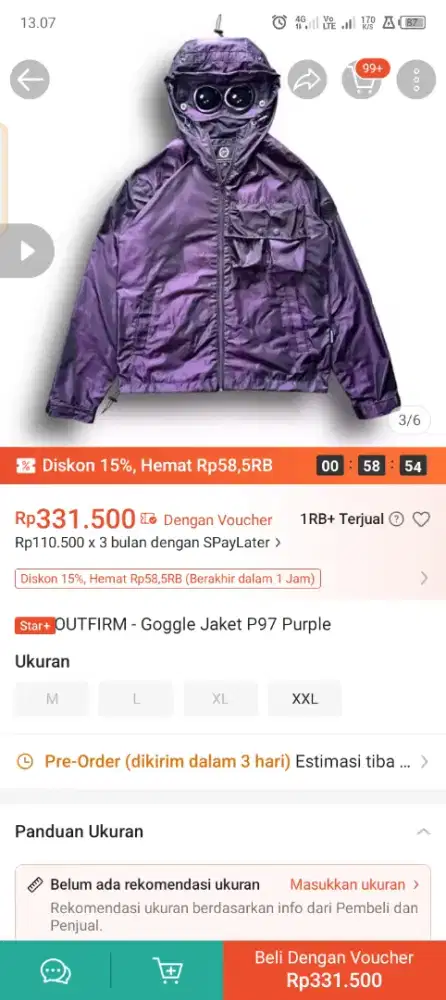 jaket goggle merk outfirm