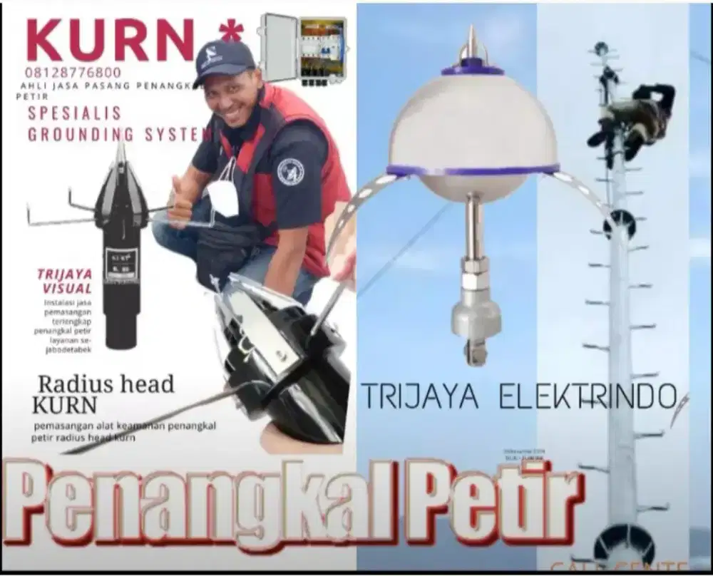 Ahli jasa pasang anti penangkal petir dan grounding mesin