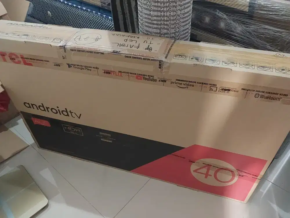 [Jual] TV TCL 40 Smart Android 11.0 TV Frameless FHD Google (40A7)