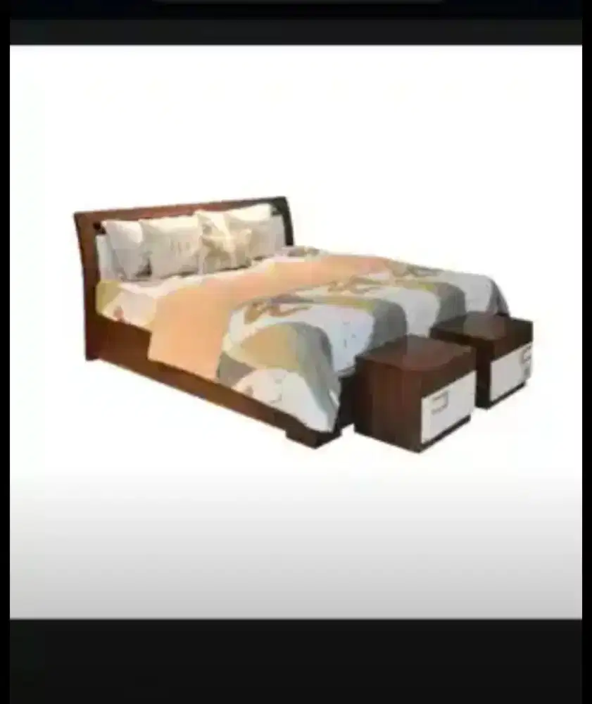 Tempat tidur merk Informa ukuran king 200x180