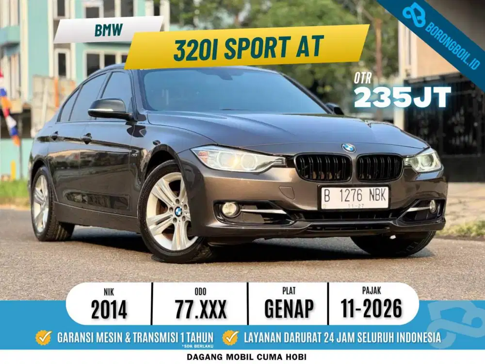 BMW 320i Sport AT 2014 Coklat metalik
