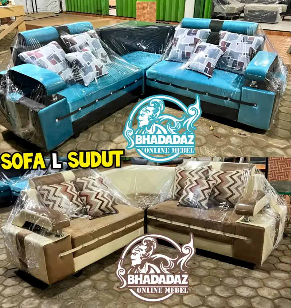 Sofa L Sudut Ruang Tamu