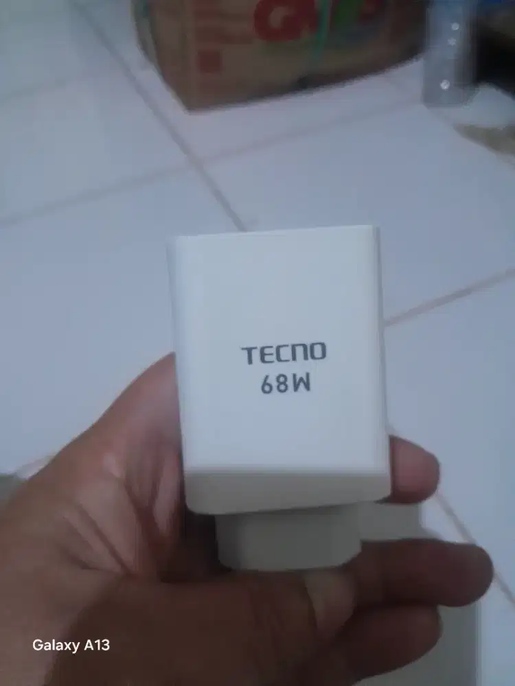 Kepala chaeger tecno 68wat original fast charging