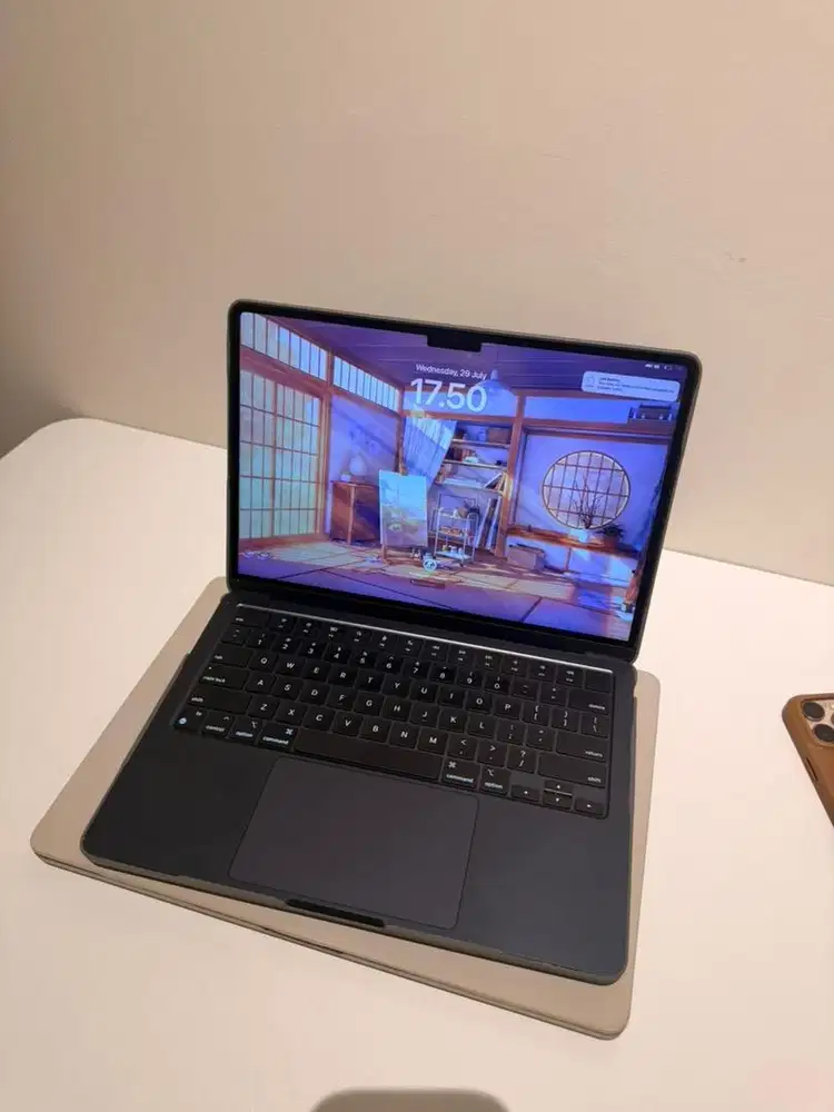 Macbook Air M2 midnight blue 8/256 mulus jarang pake