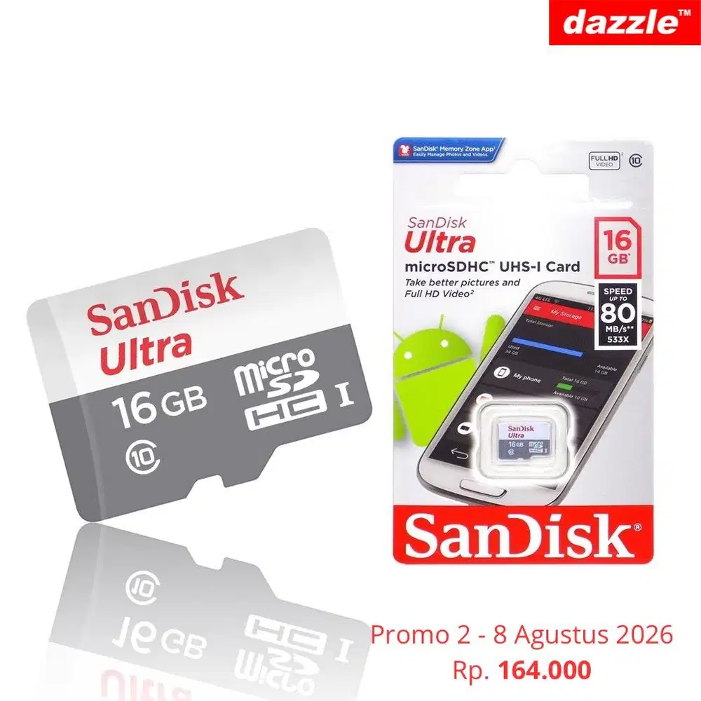 MicroSD Sandisk 16gb class 10 NA
