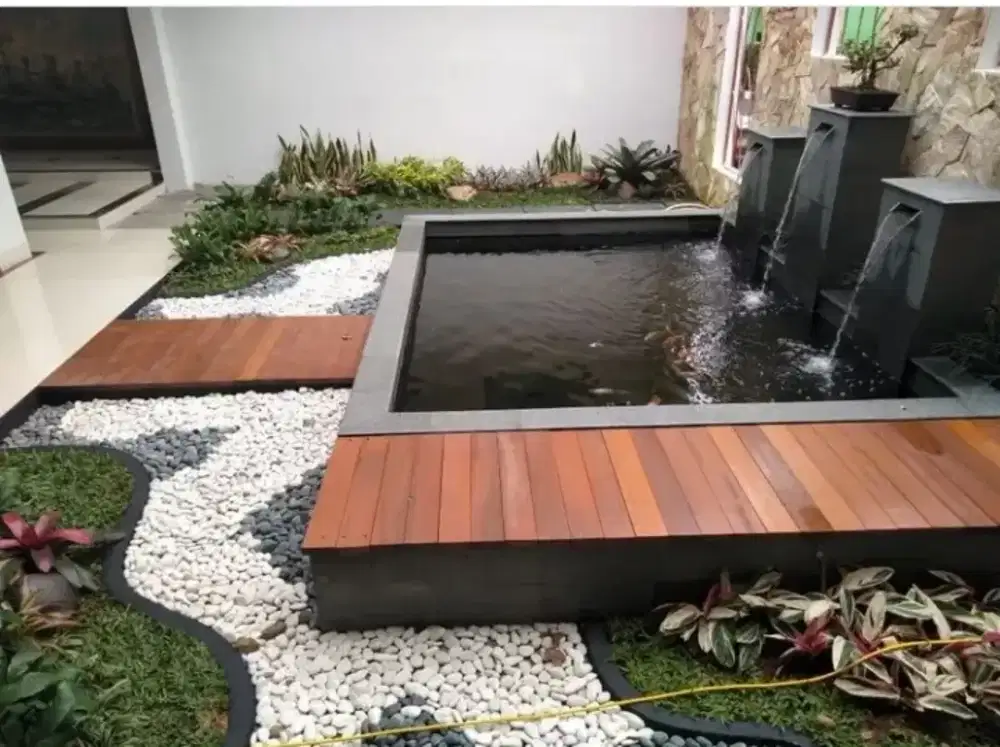 Jasa pembuatan kolam ikan koi minimalis terdekat