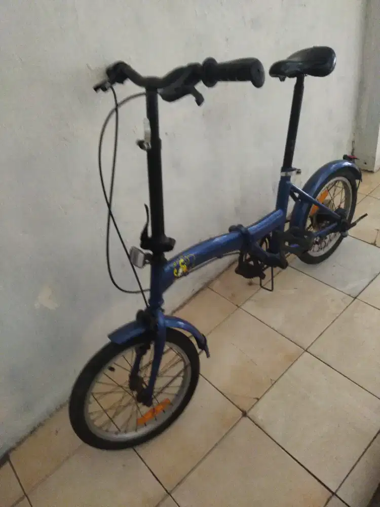 Sepeda lipat siap pakai ukuran 14