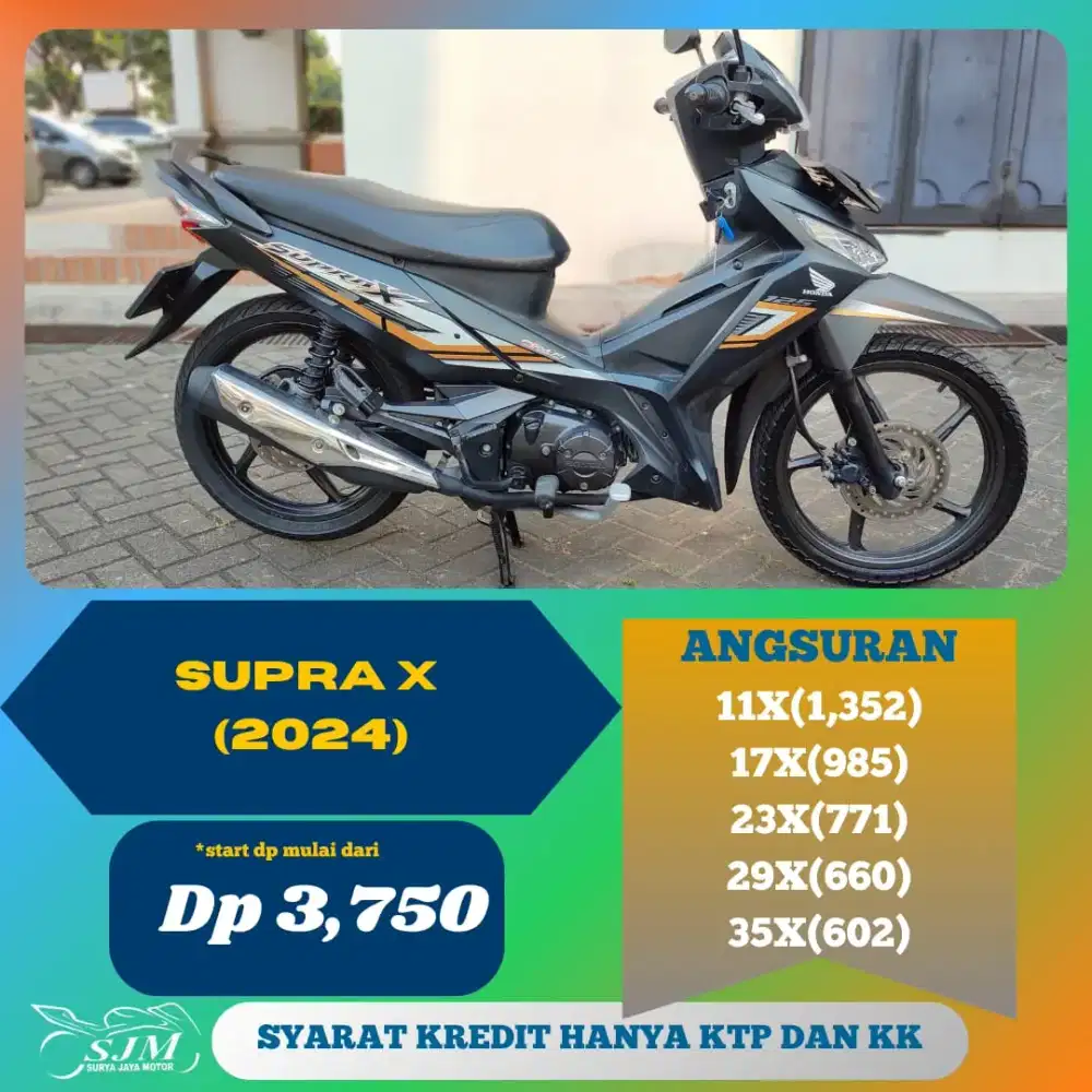 HONDA SUPRA X 125 2024 CASH & KREDIT