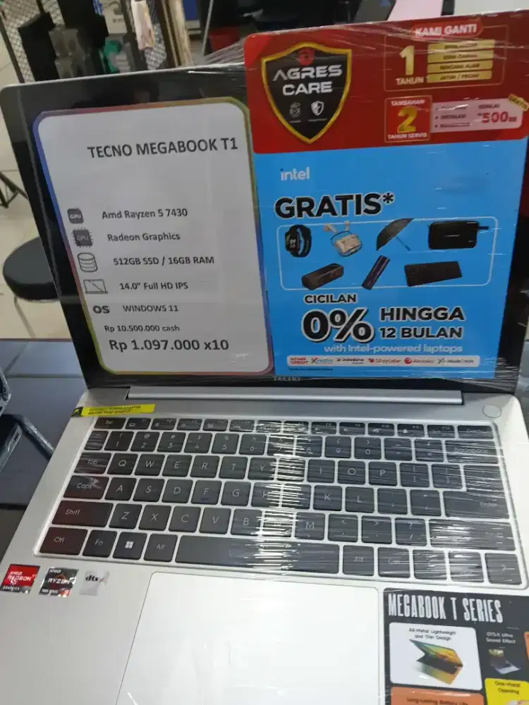 Laptop Tecno Megabook T1 Promo Cicilan Ringan