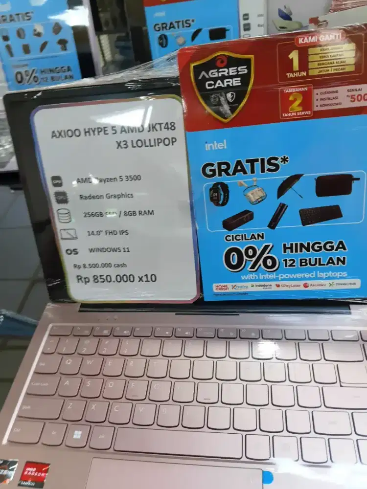 Laptop Axioo Hype 5 Amd Promo Cicilan free 2x Angsuran