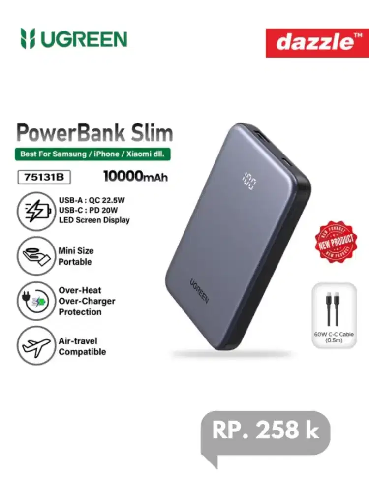 Powerbank 10k mAh 20W UGREEN