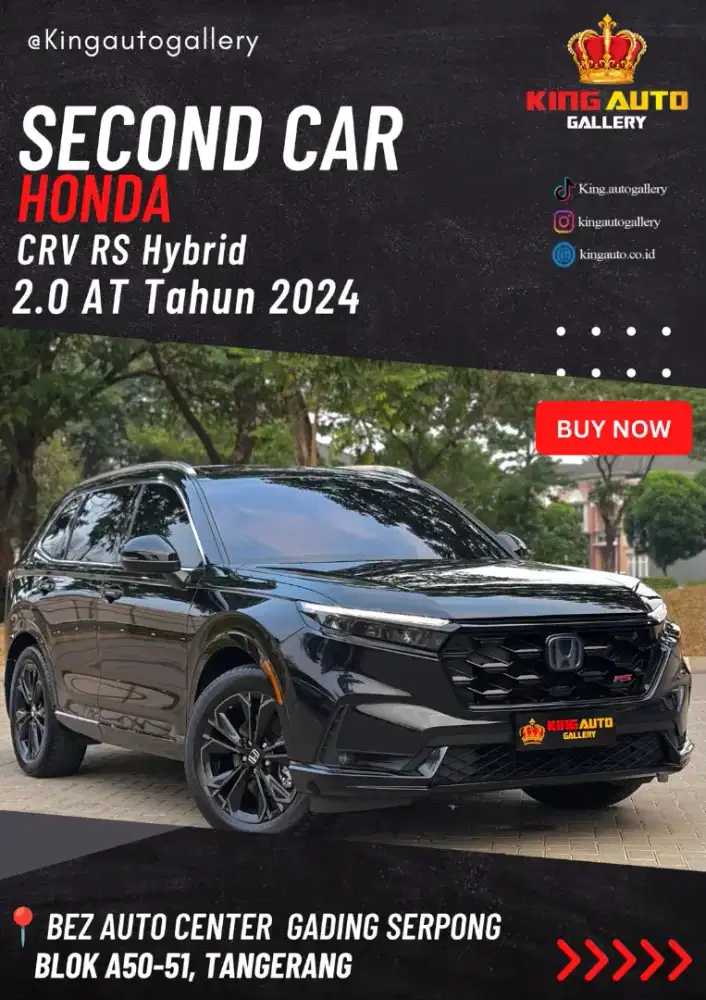 Honda CRV RS Hybrid 2.0CVT 2024 MULUS