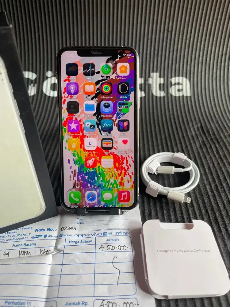 Iphone 11 pro 64gb white inter all operator fulset mulus normal
