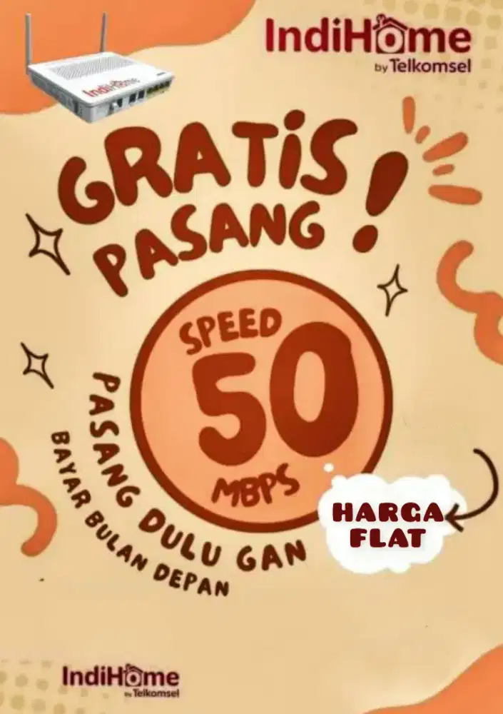 Pasang wifi  indihome MURAH