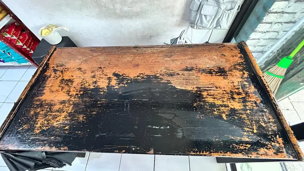 Meja Kerja Kasir Kayu