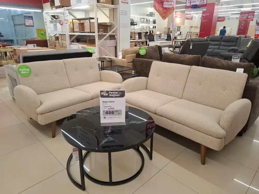 SET SOFA 2SEATER BISA CICIL 0%