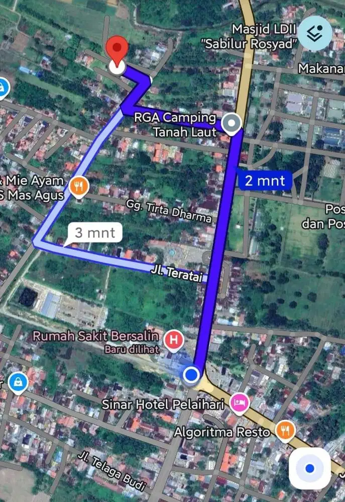Tanah dengan banyak sumber air.