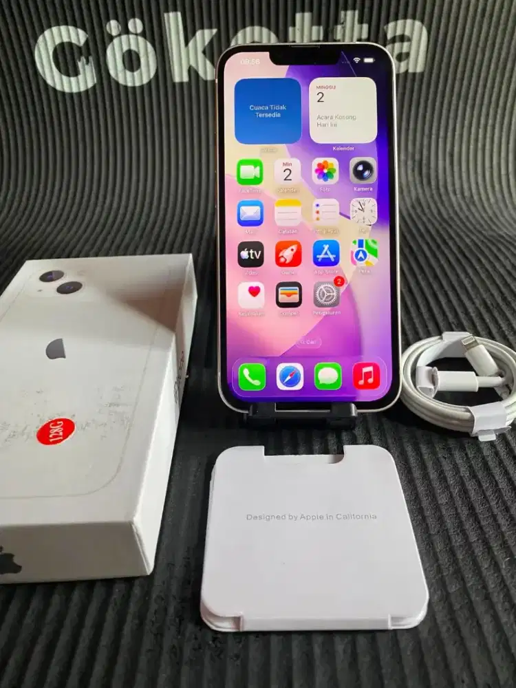 Iphone 13 128gb white   inter all operator fullset mulus no minus
