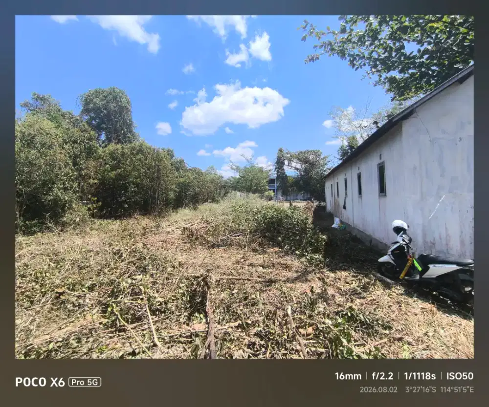 Tanah samping SMK Penerbangan Kelapa Gading Sungai Besar