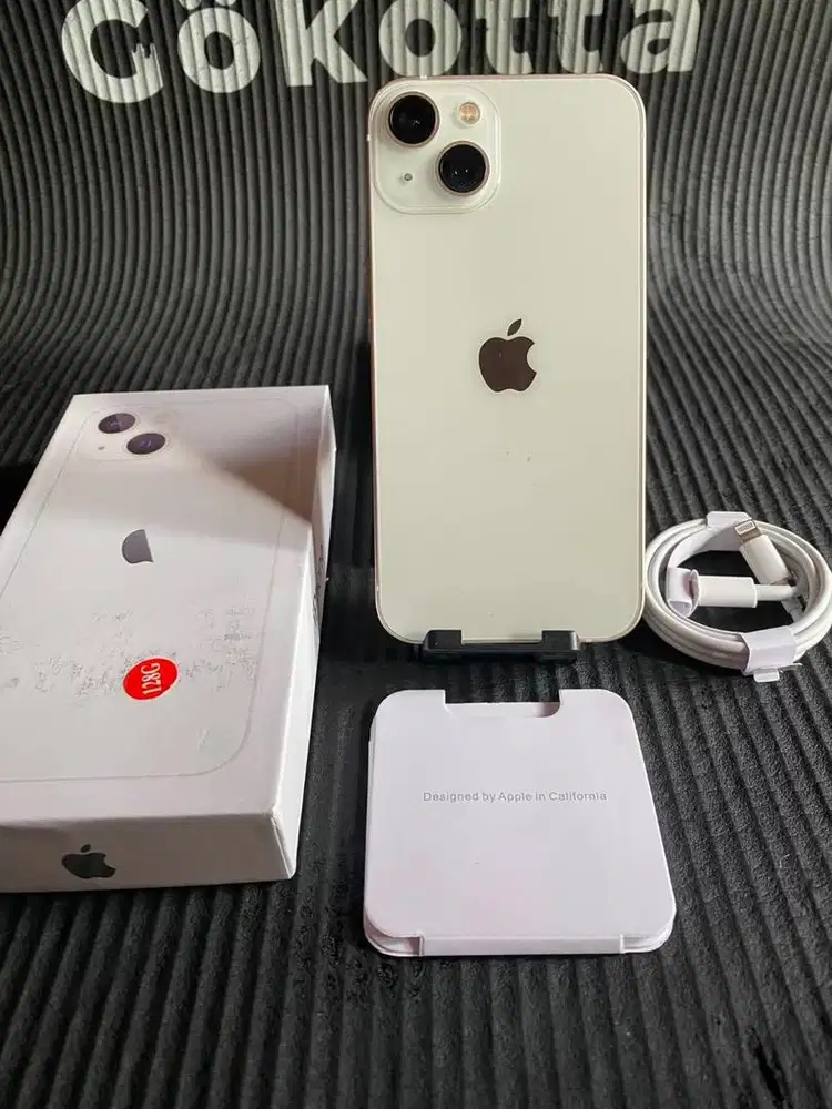 Iphone 13 128gb white   inter all operator fullset mulus no minus