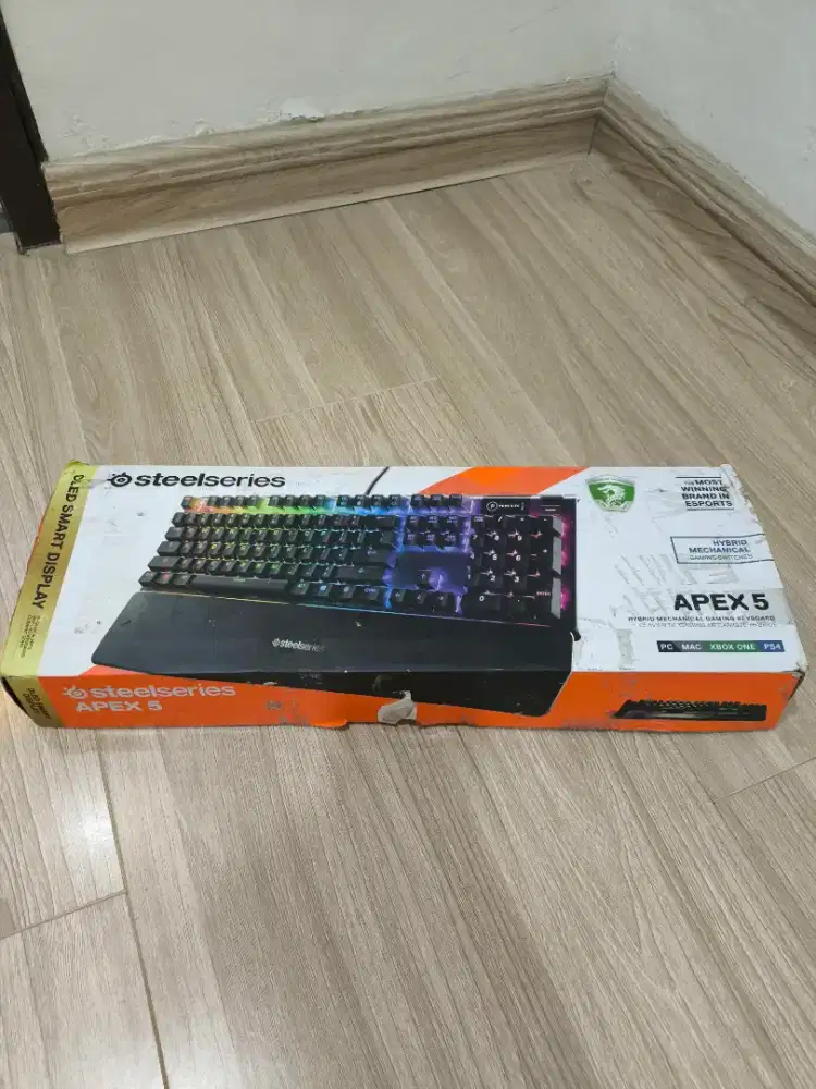 GAMING KEYBOARD HYBRID MECHANICAL STEELSERIES APEX 5  ORIGINAL