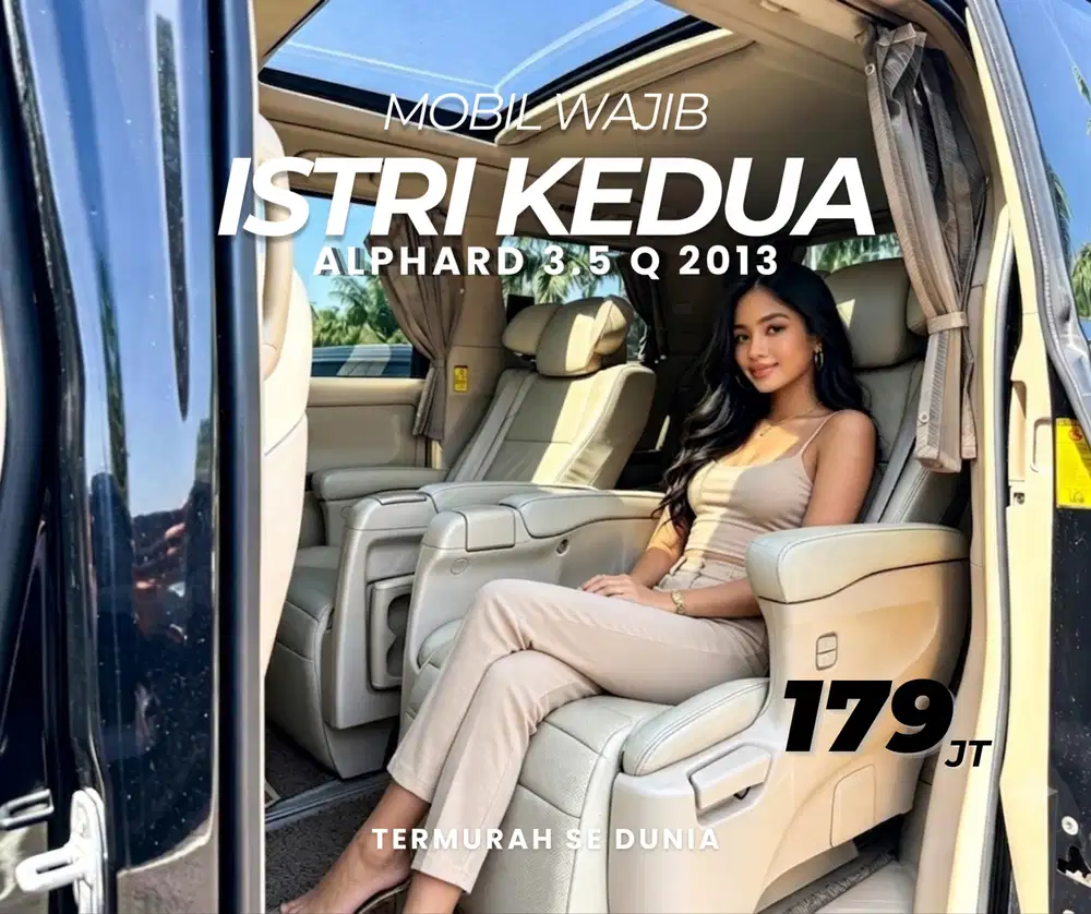 (KM 80RB) TERMURAH DP 10JT ALPHARD Q 3.5 V6 2013 BISA TT VELLFIRE 2012
