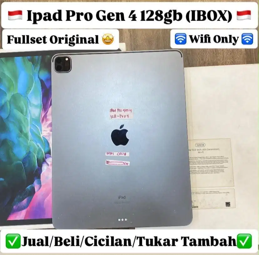 Ipad Pro Gen 4 2020 12,9 inch 128 Gb Ibox Space Grey