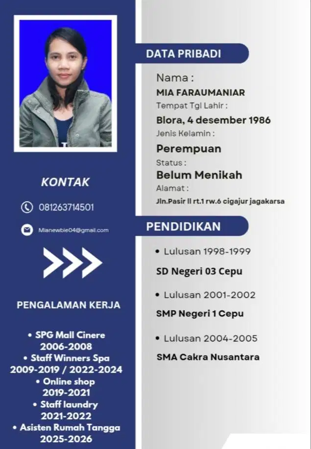 Cari pekerjaan ciganjur