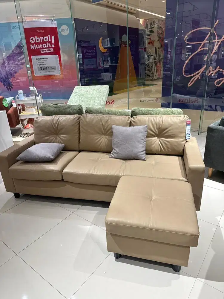 Sofa L Baru Bonus Bantal