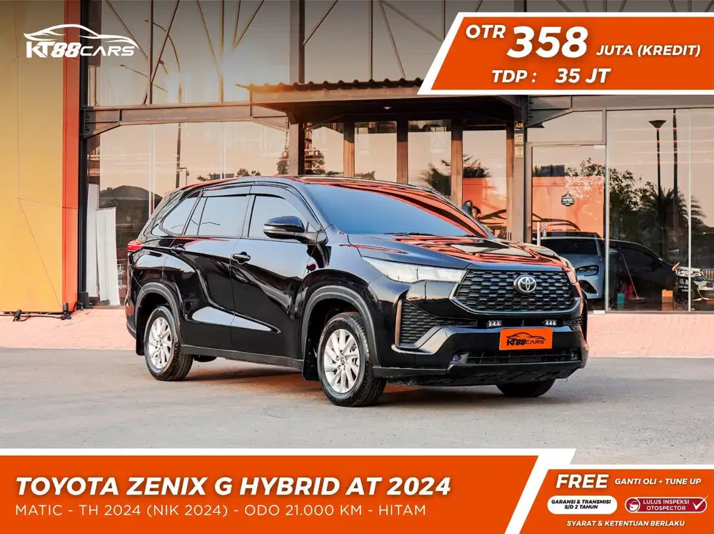 [BERGARANSI] TOYOTA INNOVA ZENIX G HYBRID MATIC TAHUN 2024 HITAM GENAP